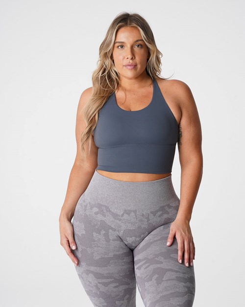 NVGTN Matrix Bra Top Šedé | MPSLY0235