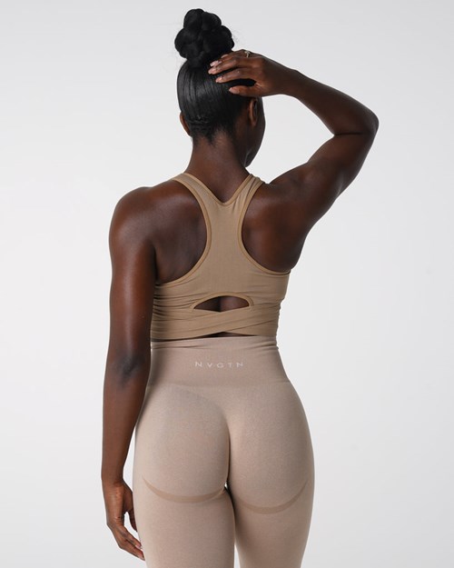 NVGTN Sculpt Seamless Bra Top Béžový | BTJZD1503