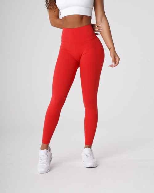 NVGTN Signature 2.0 Leggings Scarlet | SRFIY5984